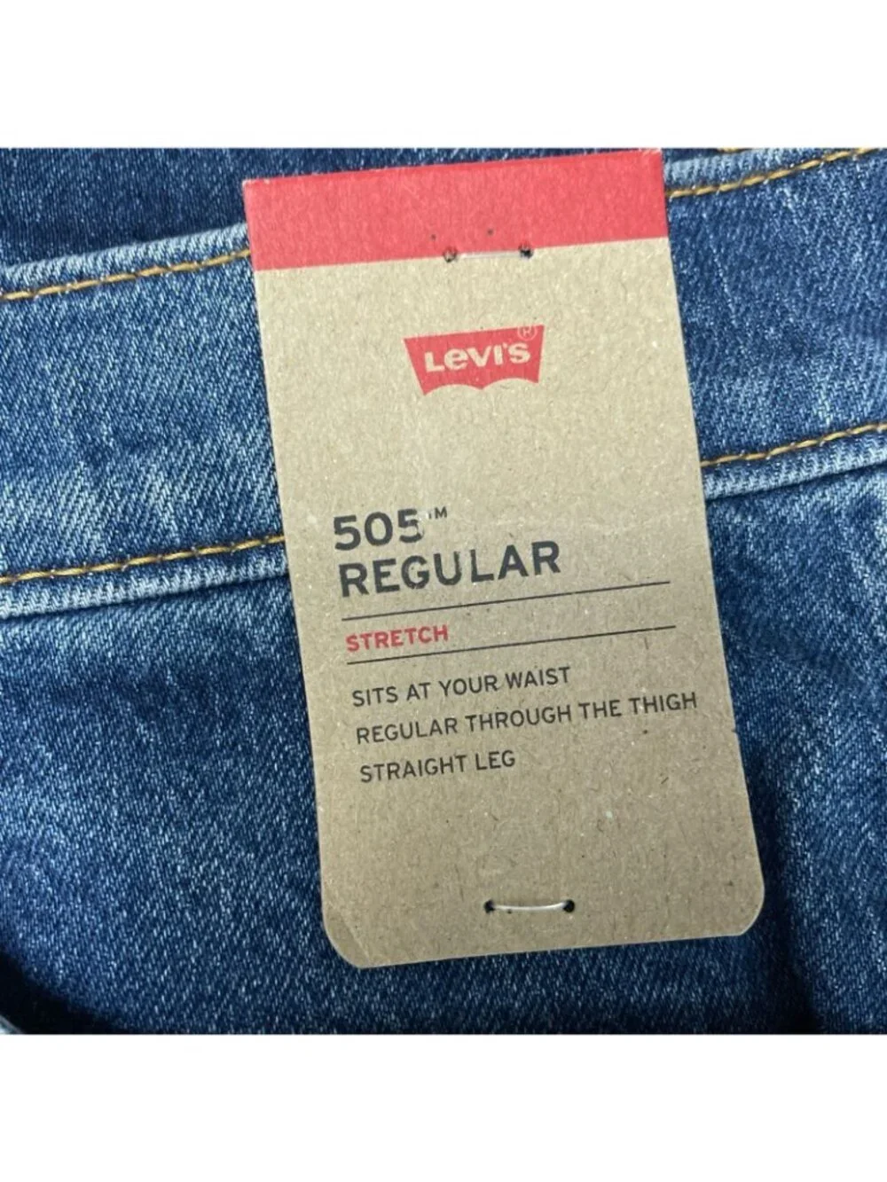 Levis 505 Regular Fit Men's W32 L30 Stretch Jeans  Straight Leg e1551